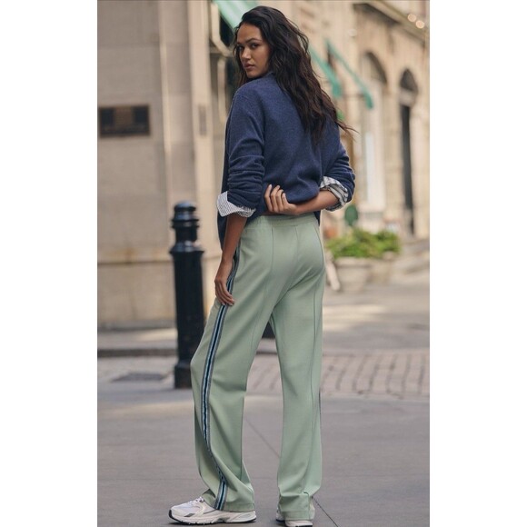 Anthropologie The Upside Track Pants Women Mint Philosophy Pull On Preppy XS NWT - Picture 1 of 15